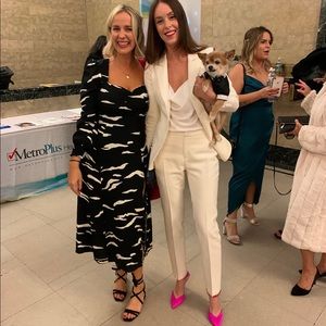 Reformation Dress (B/W long sleeve sweetheart)